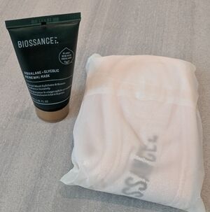 Biossance Squalane + Glycolic Renewal Mask  And Face Mask